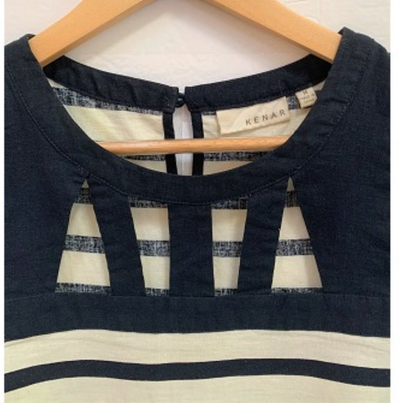 Kenar Striped Cutout Tank Top - Picture 2 of 6